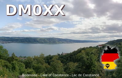 Muster-QSL-Karte - Front